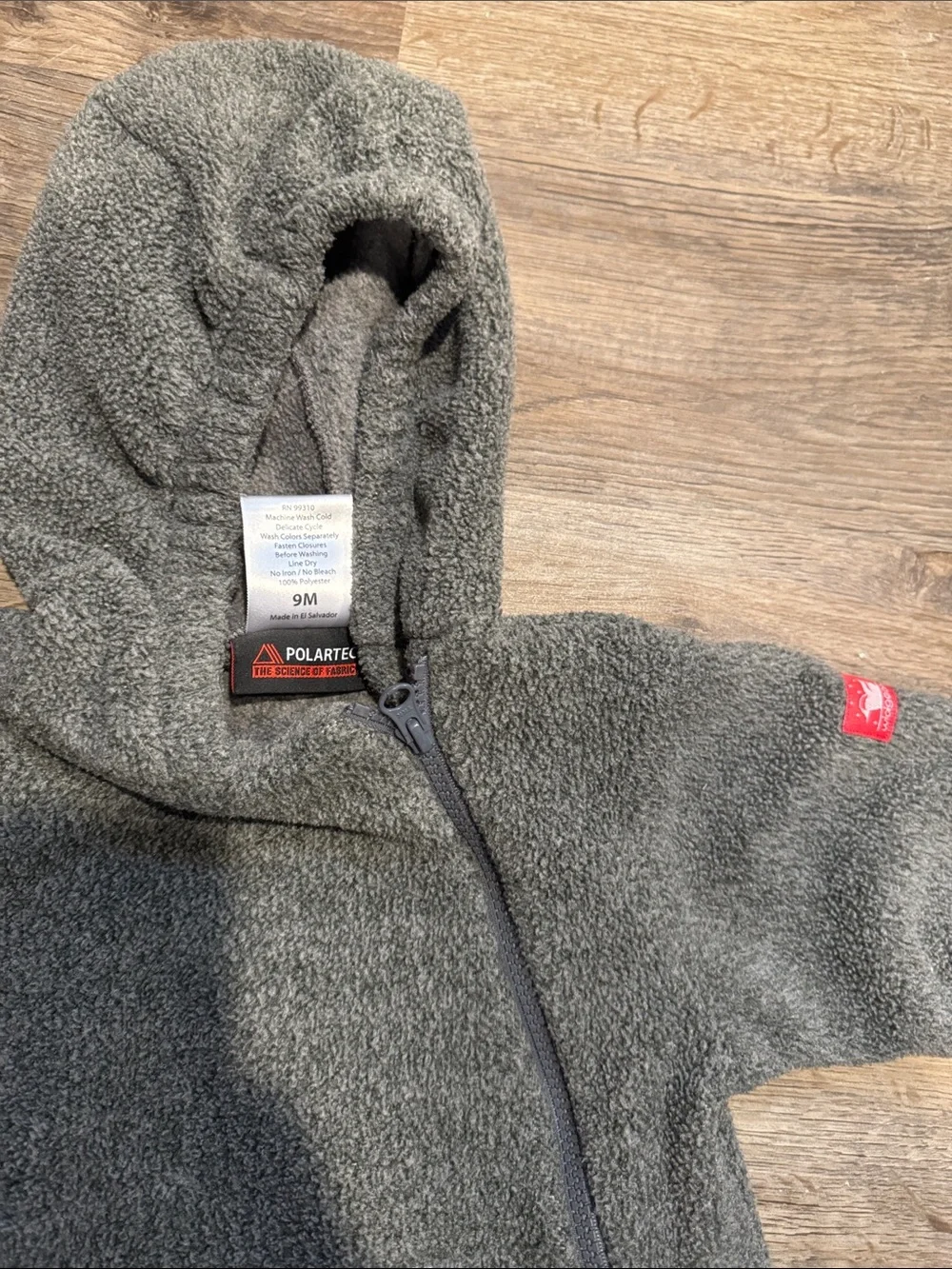 Widgeon Hooded Fleece Bunting - Gray